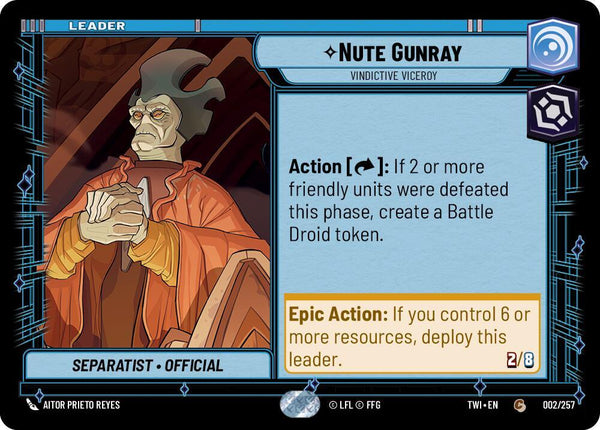 Nute Gunray - Vindictive Viceroy - Star Wars Unlimited
