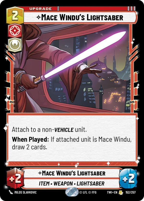 Mace Windu's Lightsaber - Star Wars Unlimited
