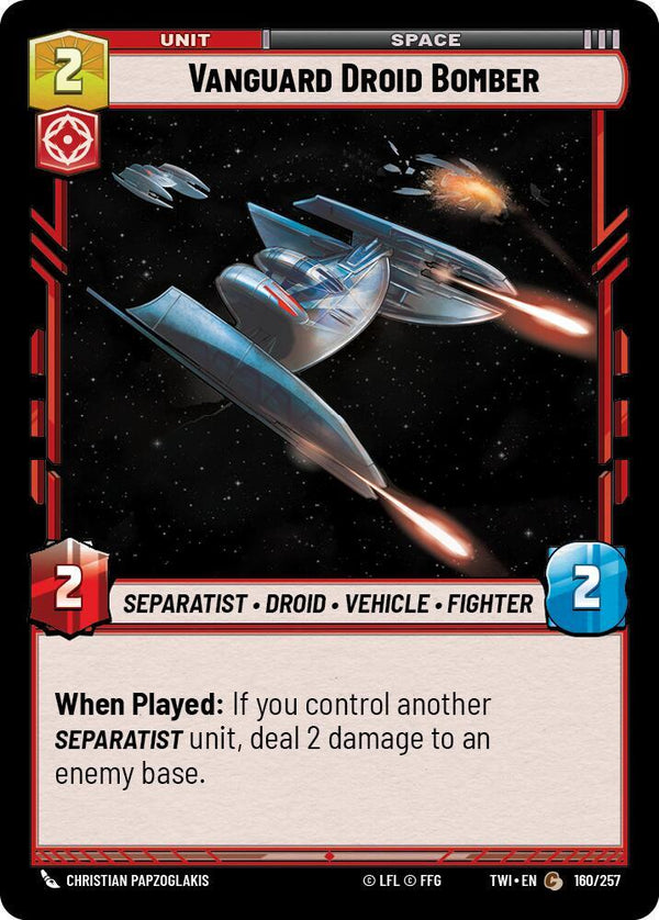 Vanguard Droid Bomber - Star Wars Unlimited
