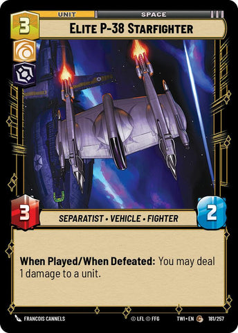 Elite P-38 Starfighter (181/257) (181/257) [Twilight of the Republic]