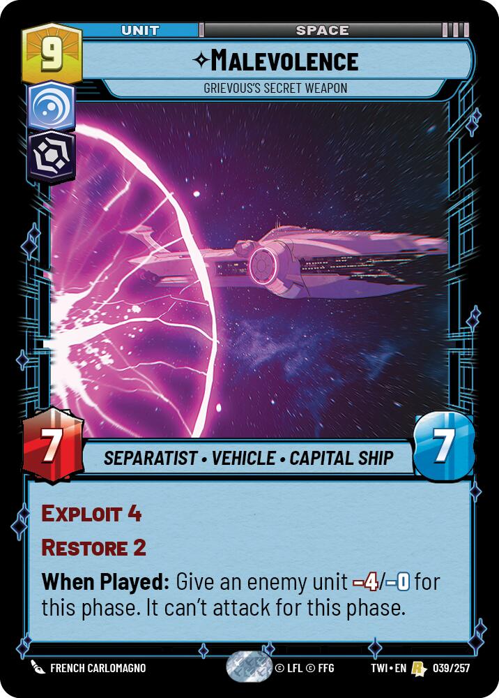 Malevolence - Grievous's Secret Weapon (039/257) (039/257) [Twilight of the Republic]