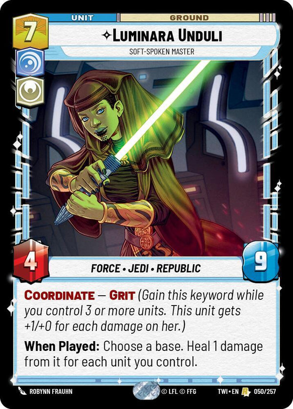 Luminara Unduli - Soft-Spoken Master (TWI 050/257) - Star Wars Unlimited