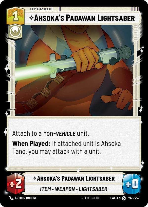 Ahsoka's Padawan Lightsaber - Star Wars Unlimited