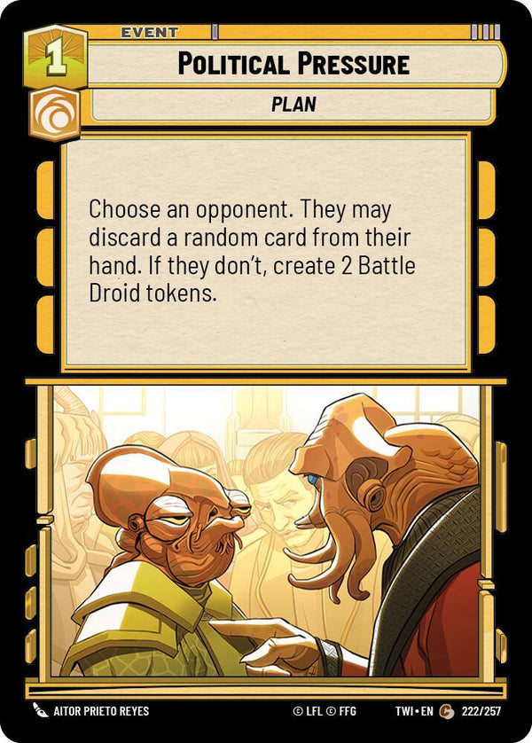 Political Pressure - Star Wars Unlimited