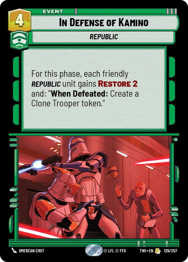 In Defense of Kamino - Star Wars Unlimited