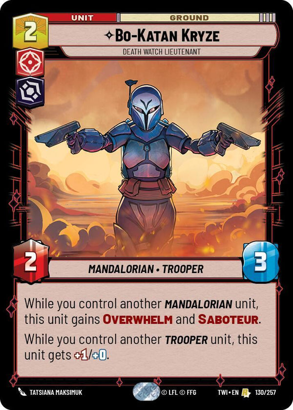 Bo-Katan Kryze - Death Watch Lieutenant - Star Wars Unlimited