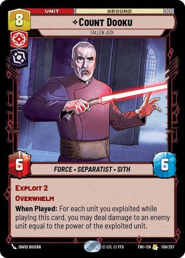 Count Dooku - Fallen Jedi - Star Wars Unlimited