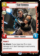 Saw Gerrera - Resistance is Not Terrorism - Star Wars Unlimited