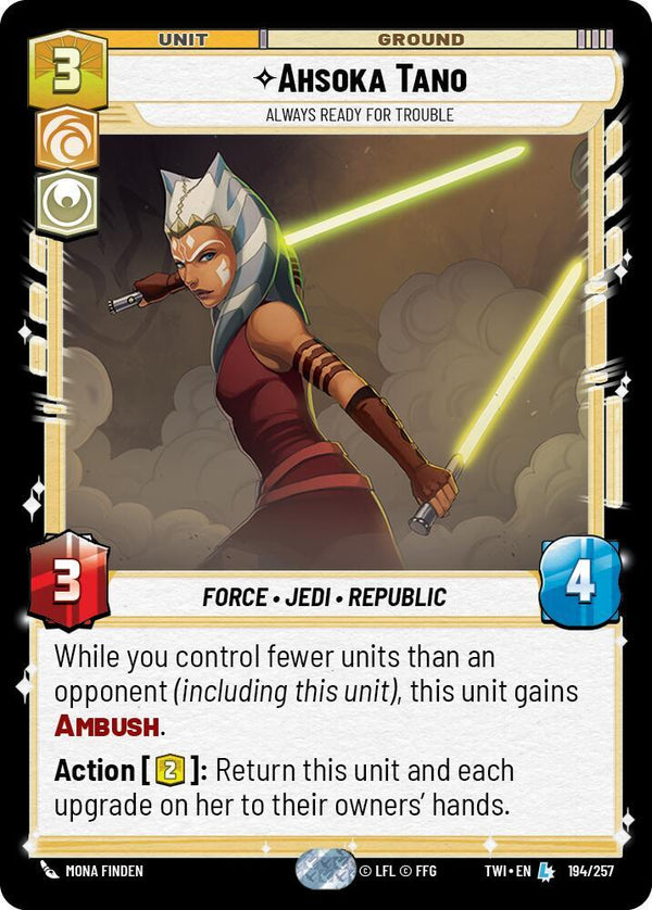 Ahsoka Tano - Always Ready For Trouble - Star Wars Unlimited