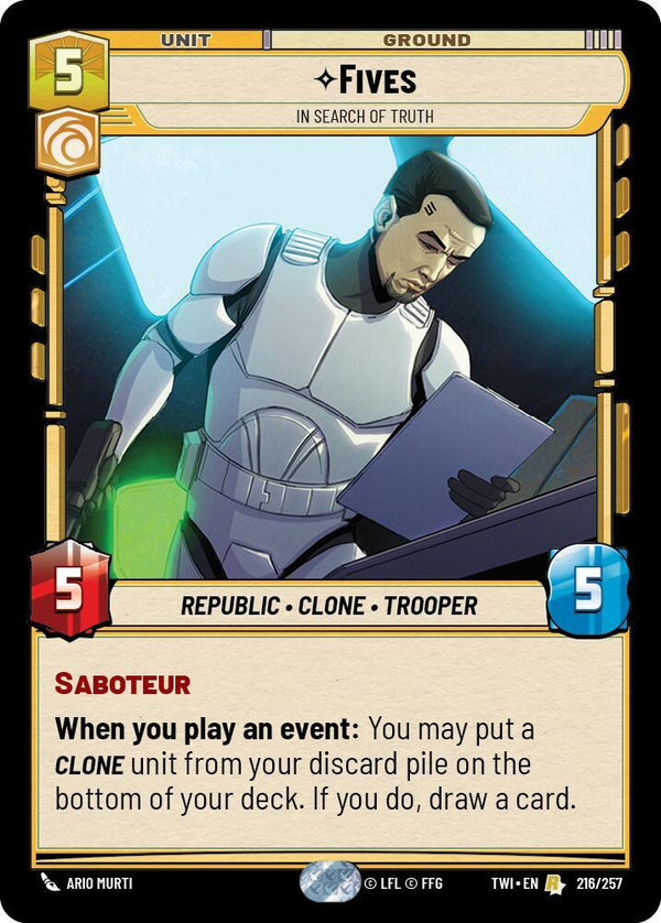 Fives - In Search of Truth - Star Wars Unlimited