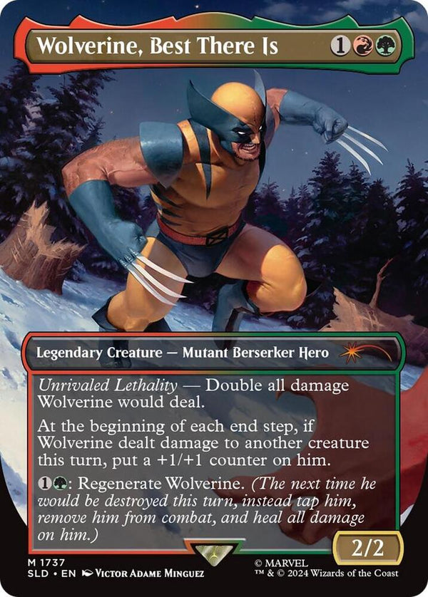 Wolverine, Best There Is (Rainbow Foil) - Magic: The Gathering