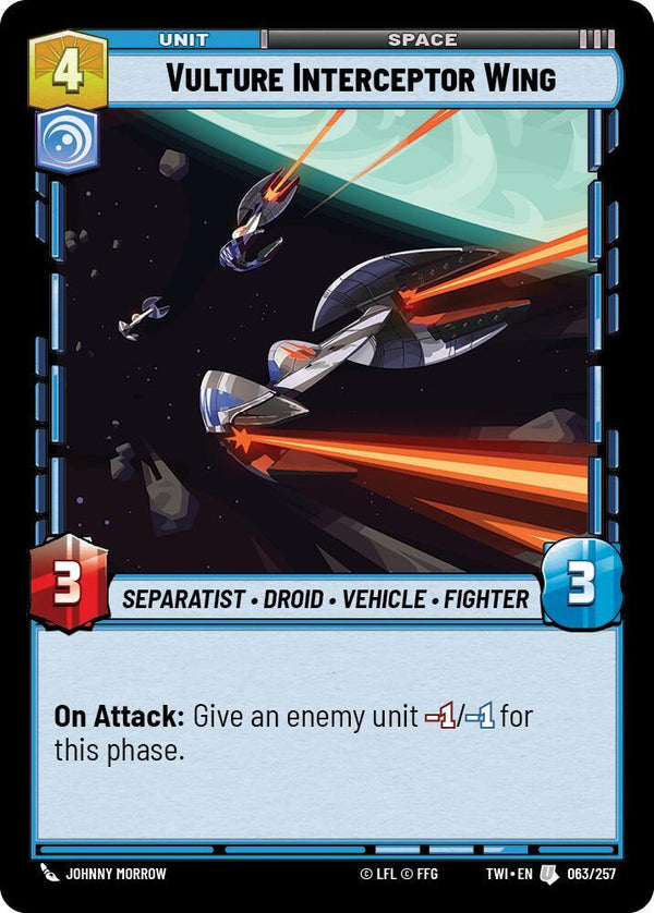 Vulture Interceptor Wing - Star Wars Unlimited
