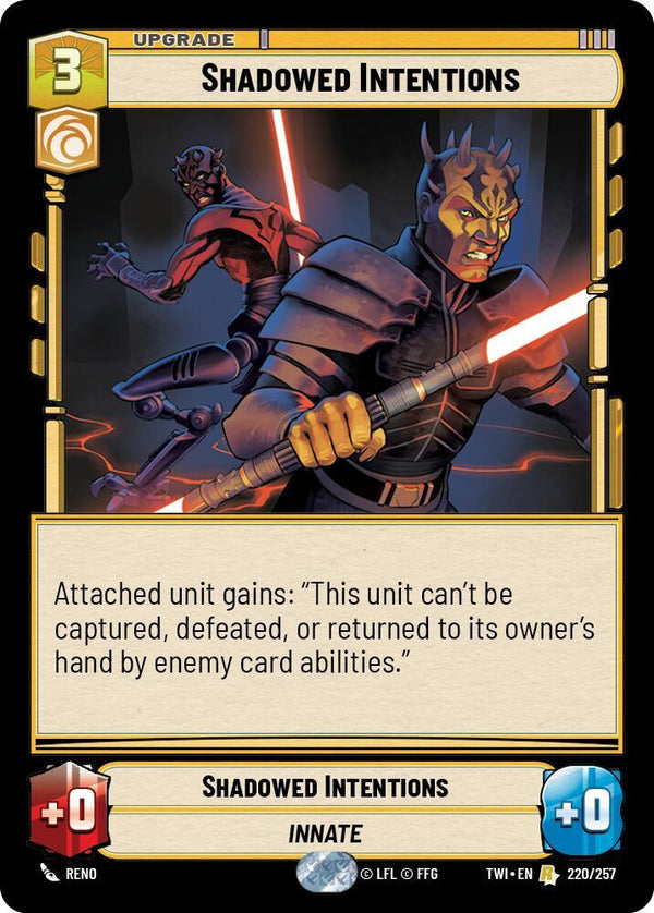 Shadowed Intentions - Star Wars Unlimited