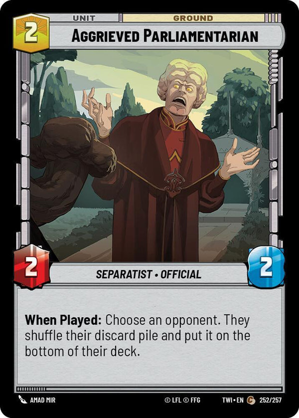 Aggrieved Parliamentarian - Star Wars Unlimited