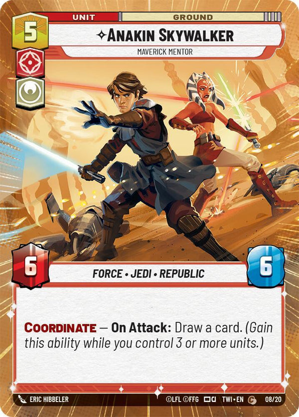 Anakin Skywalker - Maverick Mentor (Hyperspace) - Star Wars Unlimited