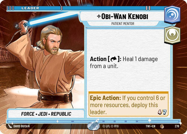 Obi-Wan Kenobi - Patient Mentor (Hyperspace) - Star Wars Unlimited