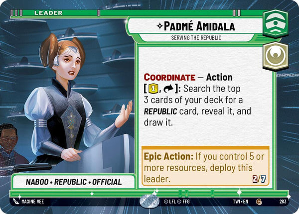 Padmé Amidala - Serving the Republic (Hyperspace) - Star Wars Unlimited