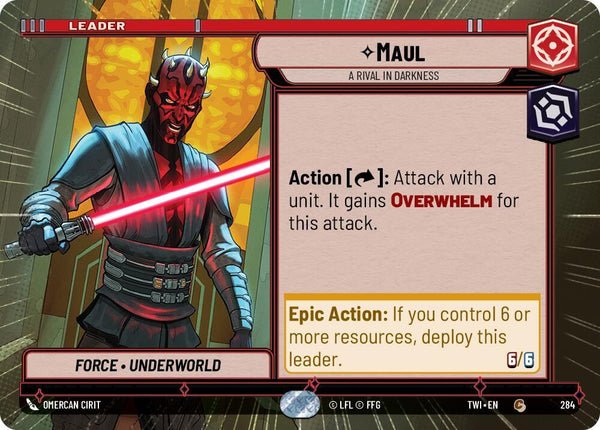Maul - A Rival in Darkness (Hyperspace) - Star Wars Unlimited