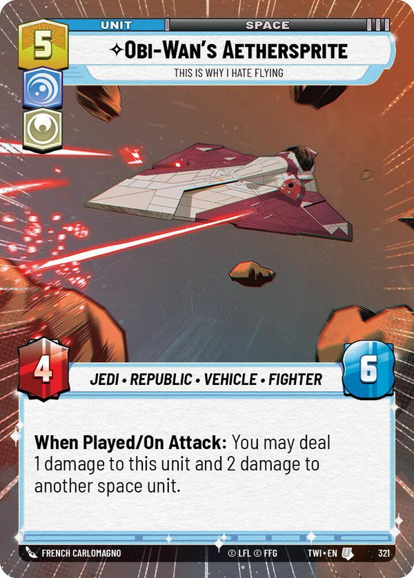 Obi-Wan's Aethersprite - This is Why I Hate Flying (Hyperspace) - Star Wars Unlimited