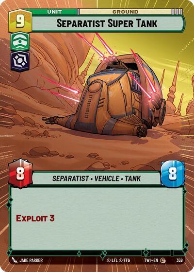 Separatist Super Tank (Hyperspace) - Star Wars Unlimited