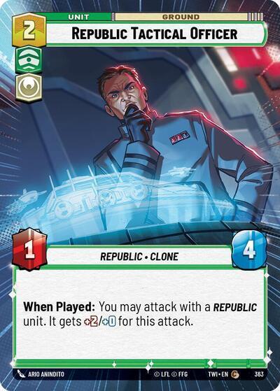 Republic Tactical Officer (Hyperspace) - Star Wars Unlimited