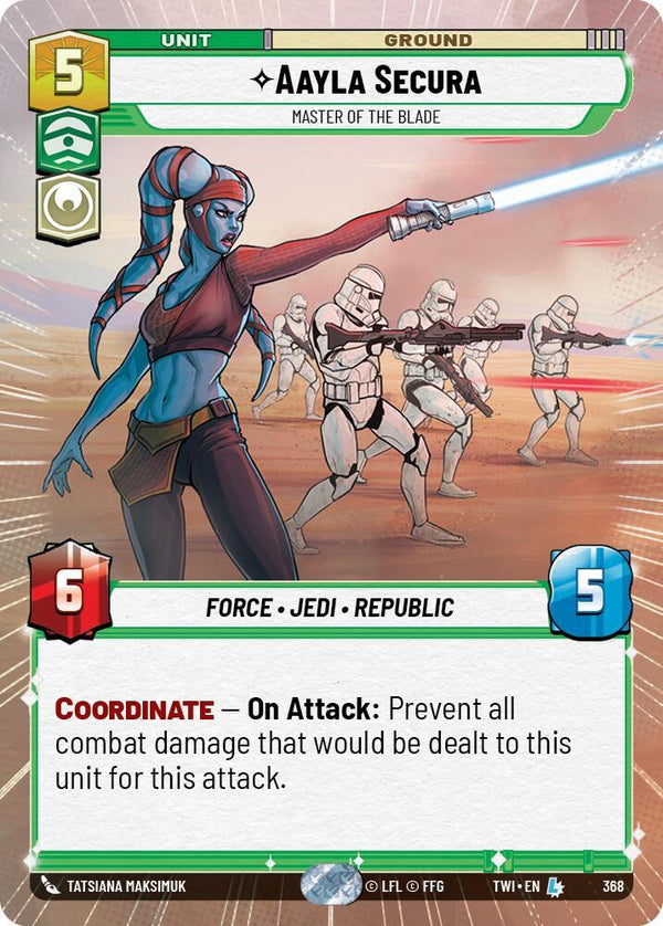 Aayla Secura - Master of the Blade (Hyperspace) - Star Wars Unlimited