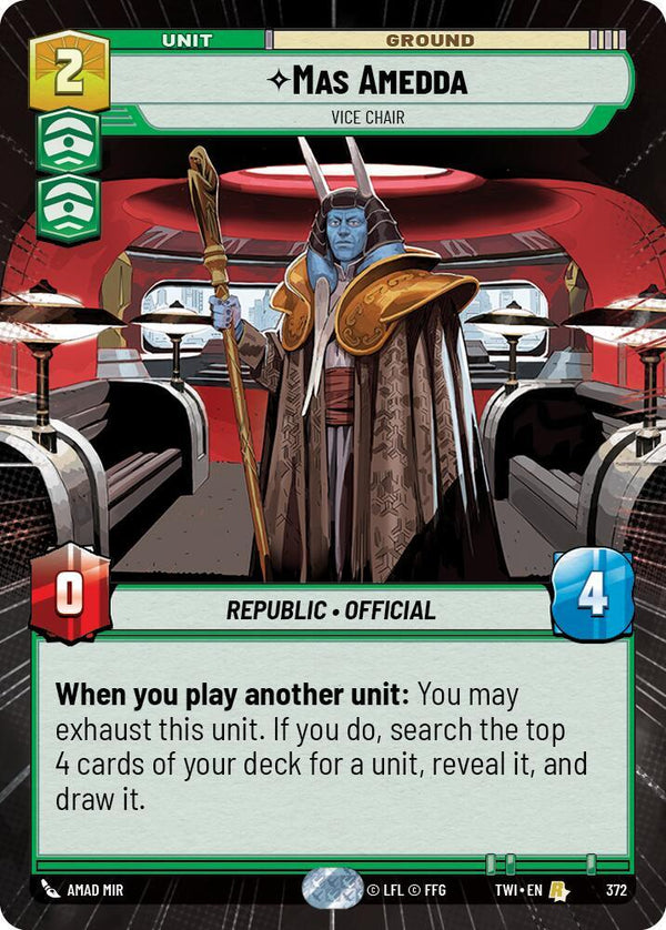 Mas Amedda - Vice Chair (Hyperspace) - Star Wars Unlimited