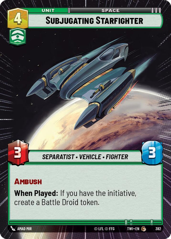 Subjugating Starfighter (Hyperspace) - Star Wars Unlimited