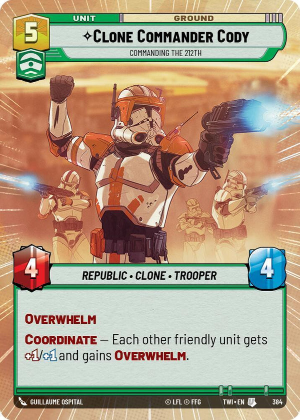 Clone Commander Cody - Commanding the 212th (Hyperspace) - Star Wars Unlimited