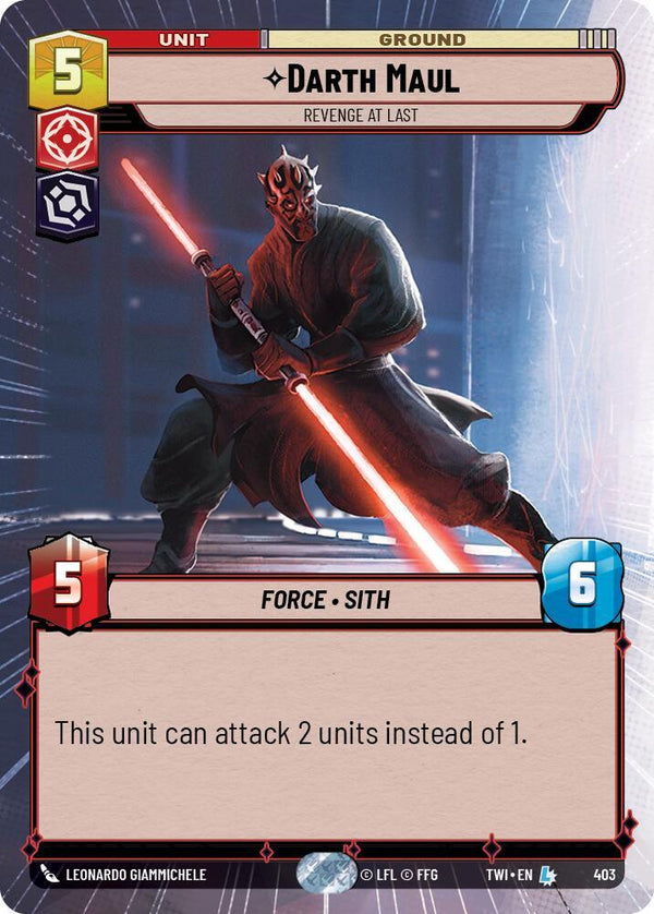 Darth Maul - Revenge At Last (Hyperspace) - Star Wars Unlimited
