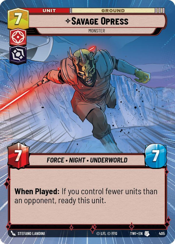 Savage Opress - Monster (Hyperspace) - Star Wars Unlimited