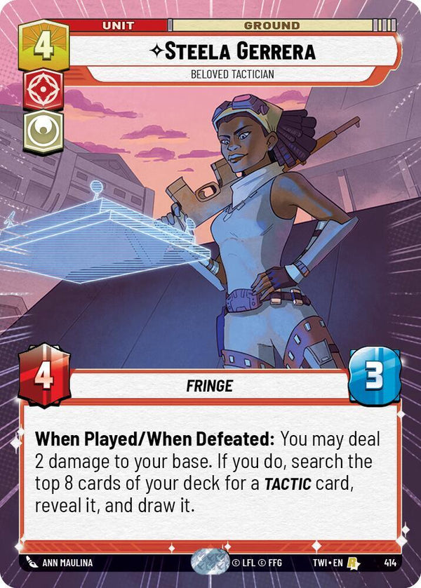 Steela Gerrera - Beloved Tactician (Hyperspace) - Star Wars Unlimited