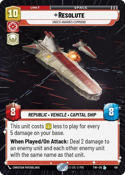 Resolute - Under Anakin's Command (Hyperspace) - Star Wars Unlimited