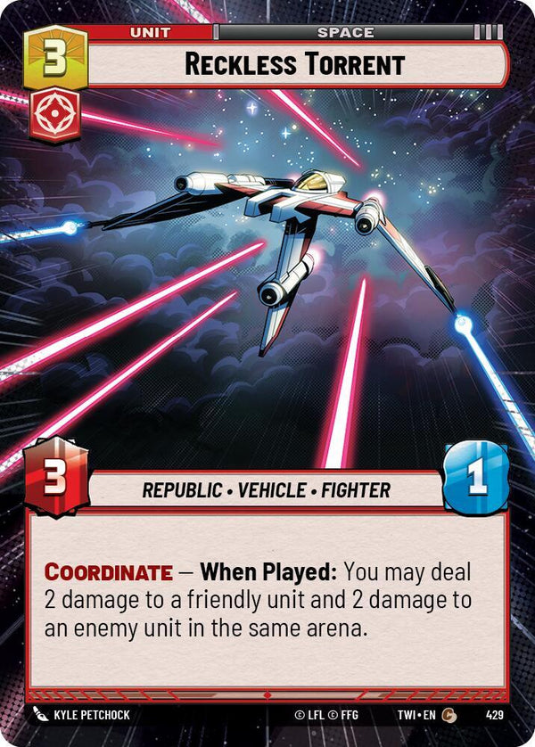 Reckless Torrent (Hyperspace) - Star Wars Unlimited