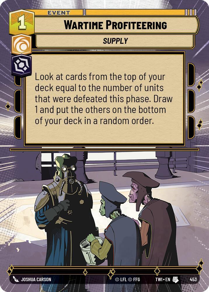 Wartime Profiteering (Hyperspace)