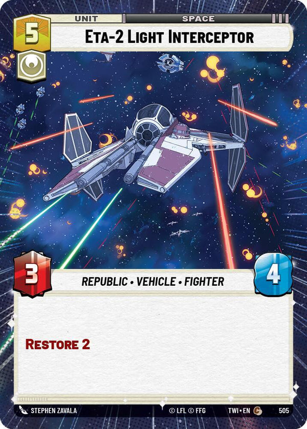 Eta-2 Light Interceptor (Hyperspace) - Star Wars Unlimited