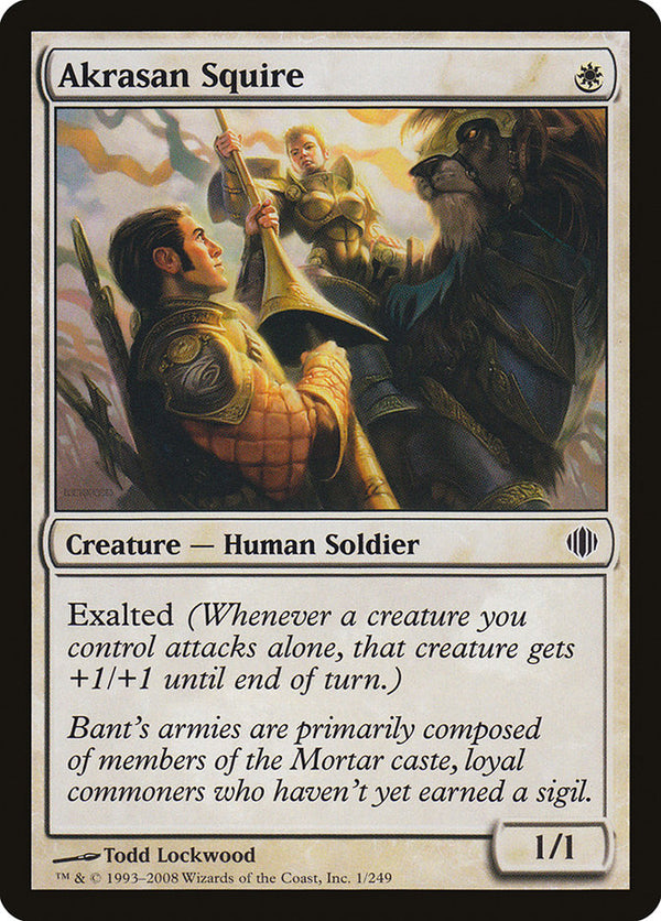 Akrasan Squire - Magic: The Gathering
