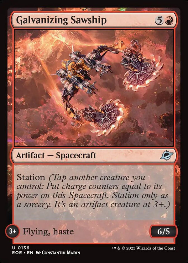 Galvanizing Sawship - Magic: The Gathering