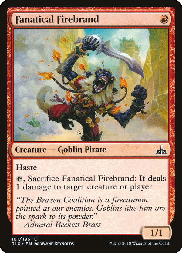 Fanatical Firebrand - Magic: The Gathering