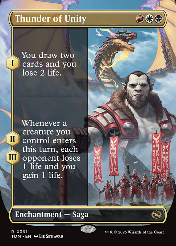 Thunder of Unity (Borderless) - Magic: The Gathering