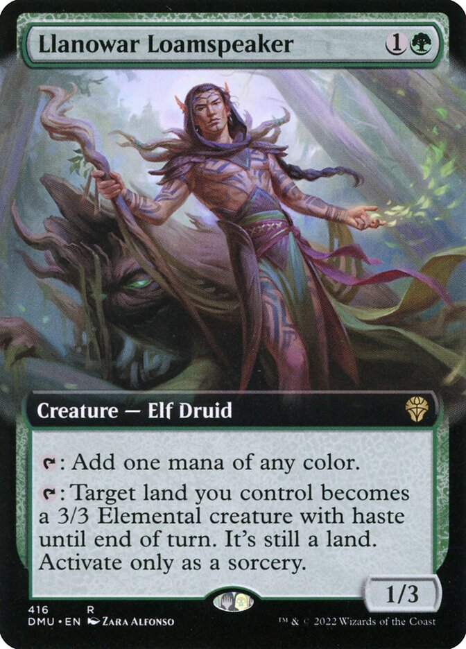 Llanowar Loamspeaker (Extended Art)