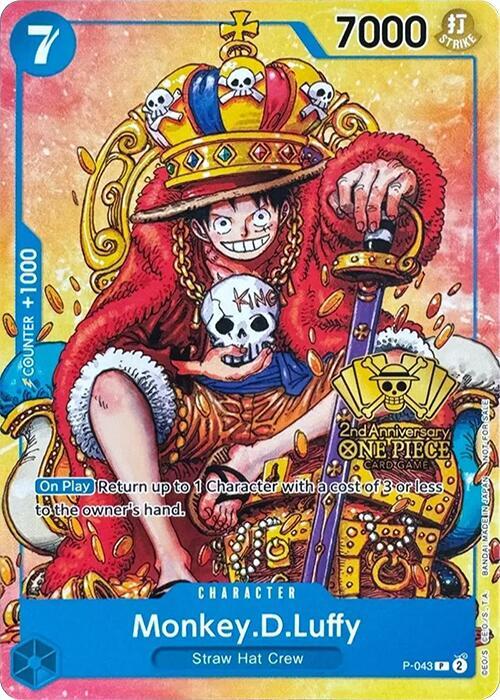 Monkey.D.Luffy (2nd Anniversary Stamped Promo) - One Piece Card Game