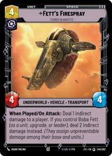 Fett's Firespray - Feared Silhouette - Star Wars Unlimited