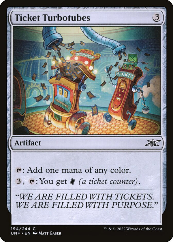 Ticket Turbotubes - Magic: The Gathering