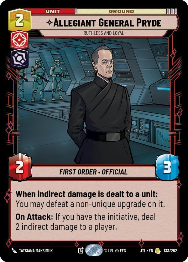 Allegiant General Pryde - Ruthless and Loyal - Star Wars Unlimited