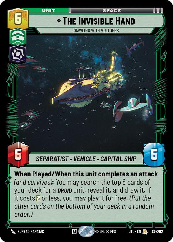 The Invisible Hand - Crawling With Vultures - Star Wars Unlimited