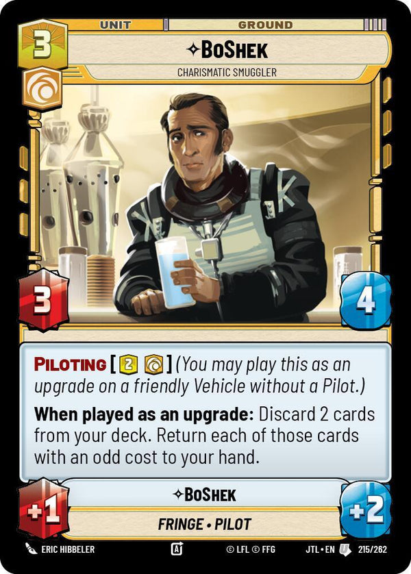 BoShek - Charismatic Smuggler - Star Wars Unlimited