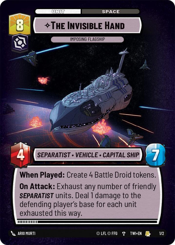 The Invisible Hand - Imposing Flagship - Star Wars Unlimited