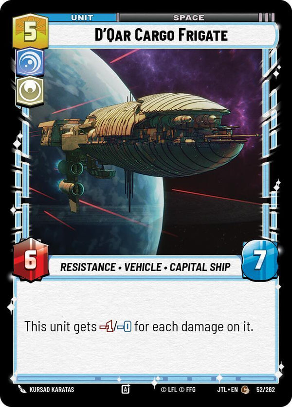 D'Qar Cargo Frigate - Star Wars Unlimited