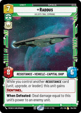 Raddus - Holdo's Final Command (JTL 104/262) - Star Wars Unlimited